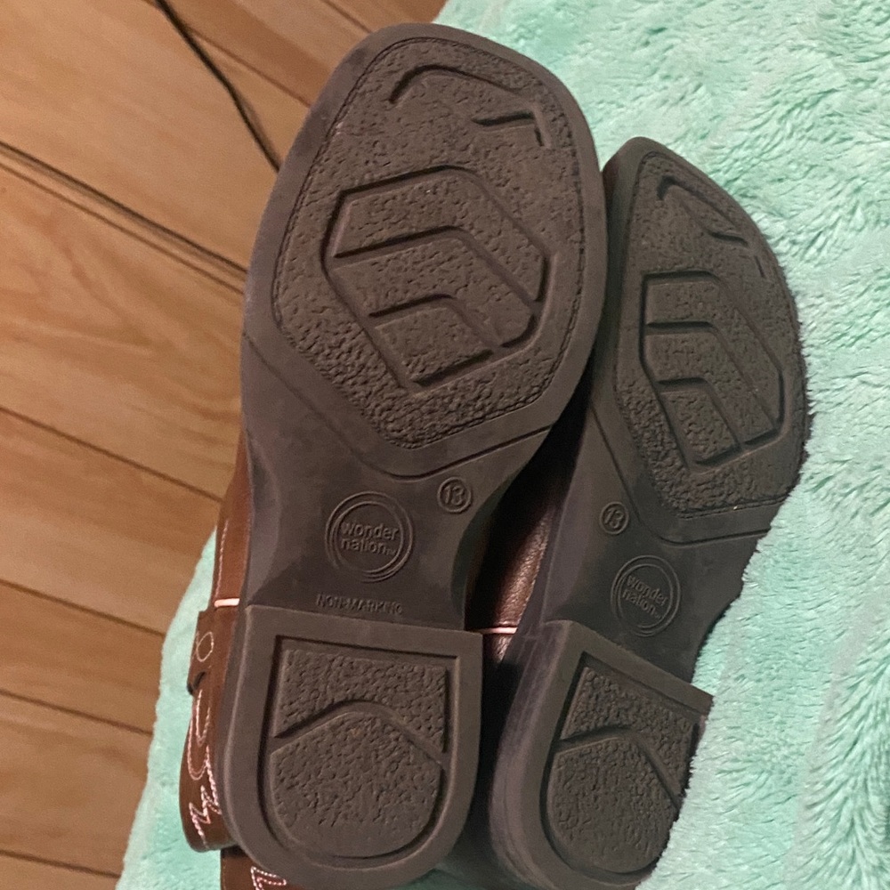 Children's Western Brown Boots - Picture 4 of 6